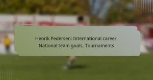 Henrik Pedersen: International career, National team goals, Tournaments